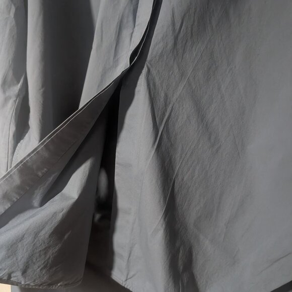 COS | Long Rounded Hem Blouse In Blue - Picture 8 of 12